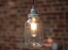 mason jar hanging light